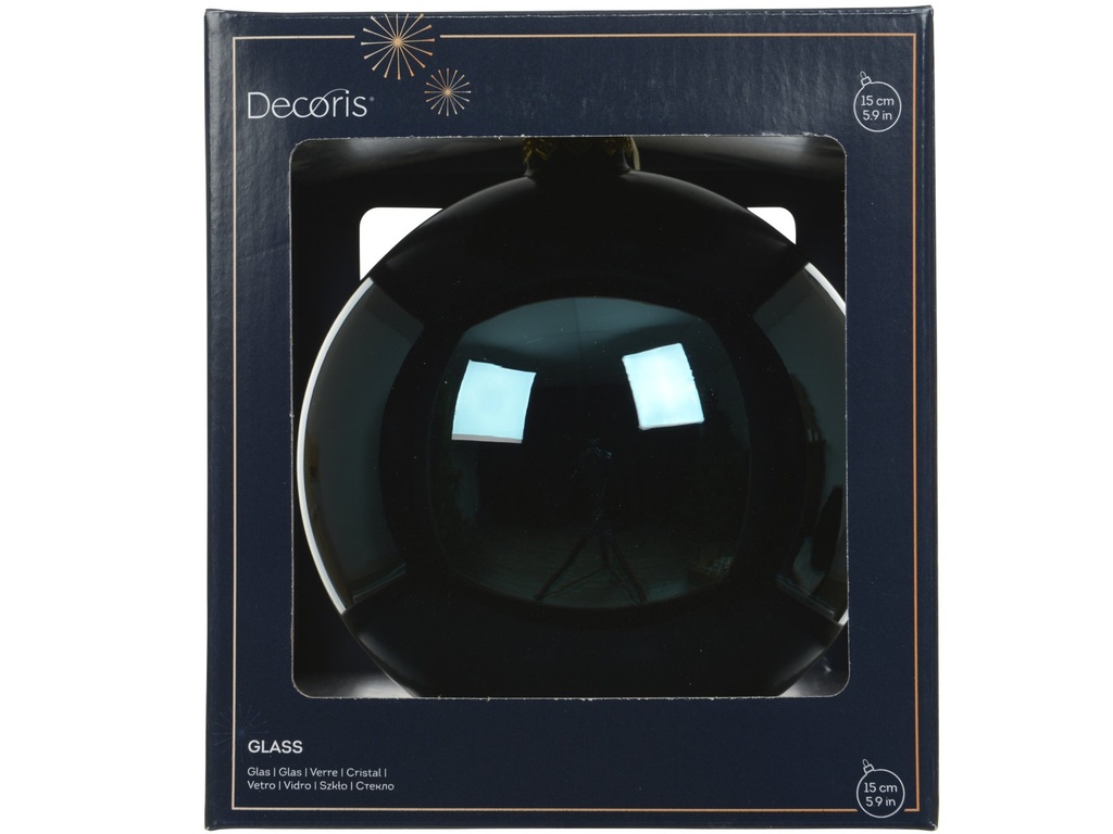 ***BAUBLES GLASS EMERALD dia15.00cm