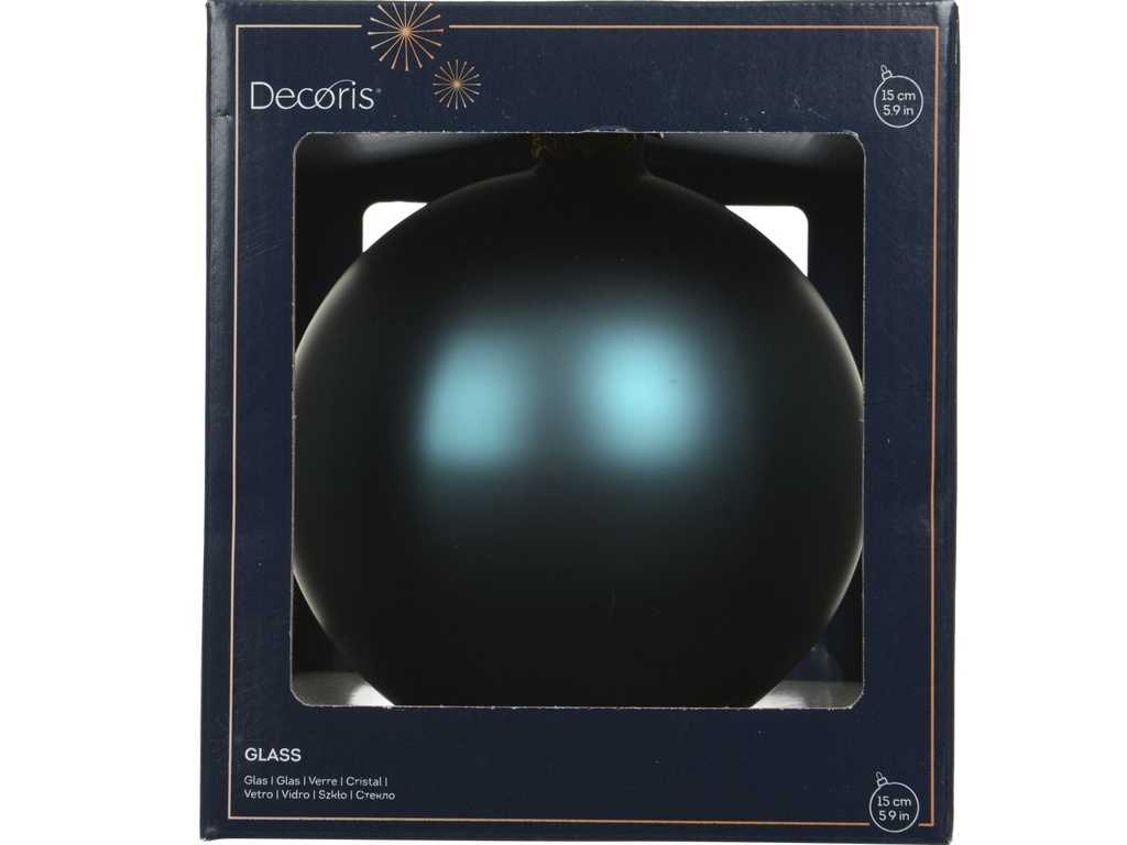 ***BAUBLES GLASS EMERALD dia15.00cm