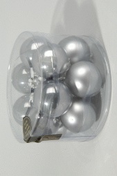 ***BAUBLE GLASS ROSEMARY GREEN dia5.00cm