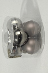 ***BAUBLES GLASS CARAMEL BROWN dia7.00cm