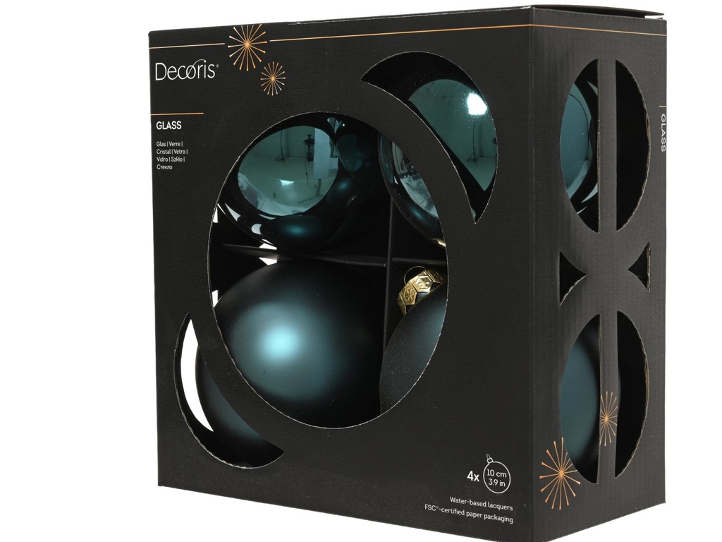 ***BAUBLES GLASS EMERALD dia10.00cm