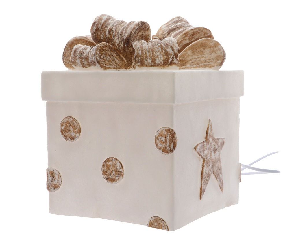 ***LED REALISTIC WICK CANDLE BO INDOOR GOLD/WARM WHITE dia7.50-H13.50cm-1L