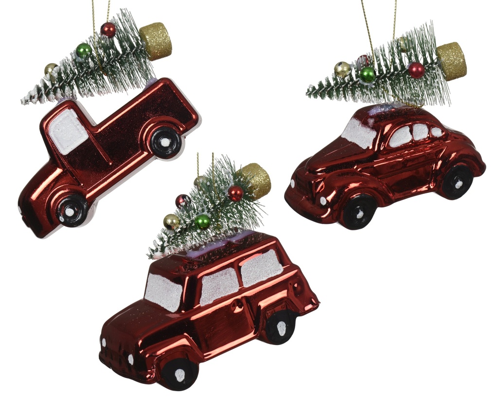 COCHES DE PLASTICO - ROJO - 3 SURTIDOS - L10.00-W5.50-H9.00cm