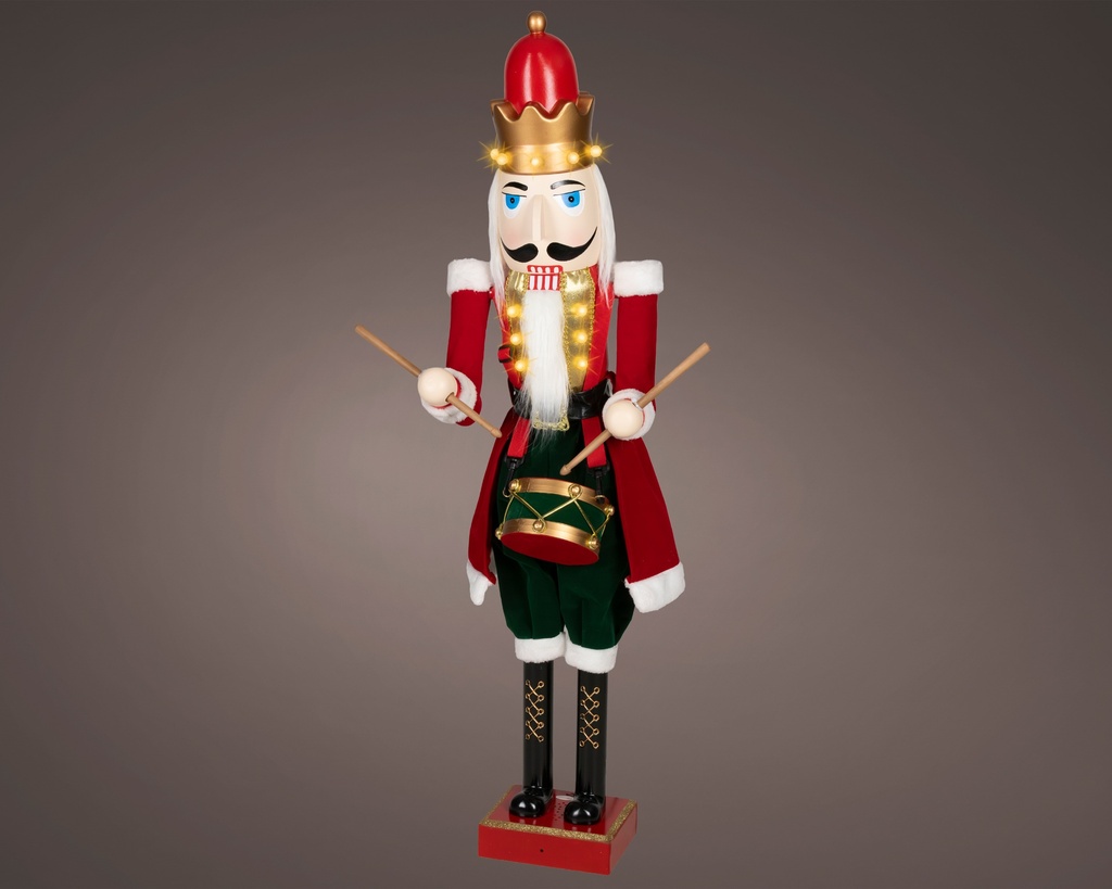 ***LED NUTCRACKER BO INDOOR RED/COLOUR(S) L29.00-W20.00-H110.00cm-11L