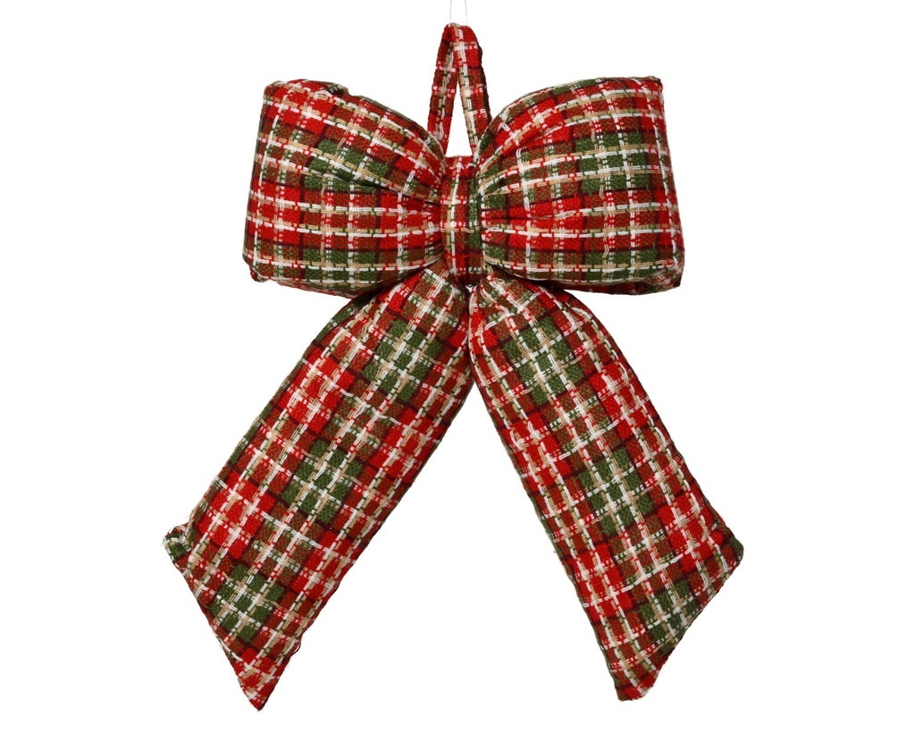 ***BOW POLYESTER GREEN/RED L30.00-W20.00-H10.00cm