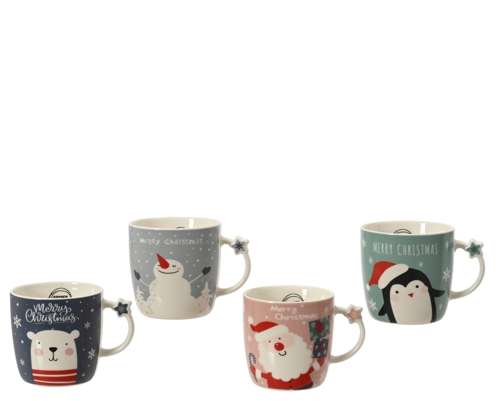 ***MUG PORCELAIN ASSORTED L8.60-W11.50-H8.70cm