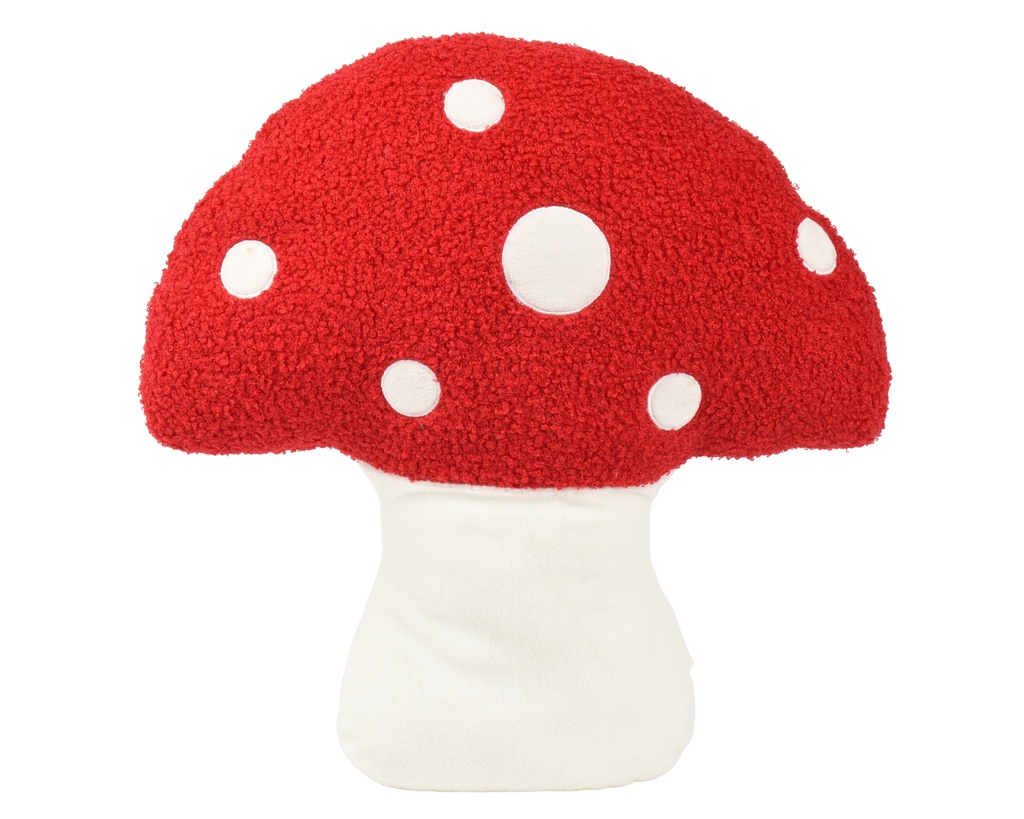 ***CUSHION POLYESTER RED/WHITE L37.00-W7.50-H41.00cm