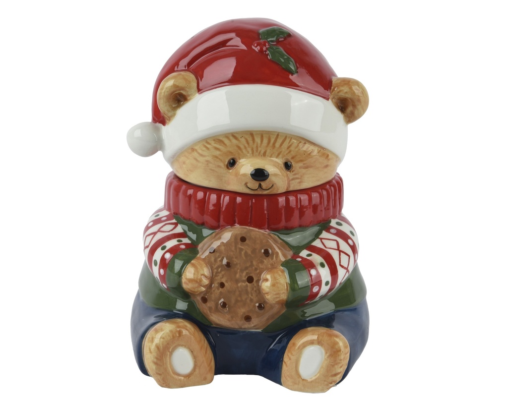 BOTE CERAMICA EN FORMA DE OSO - L15.00-W17.00-H20.00cm