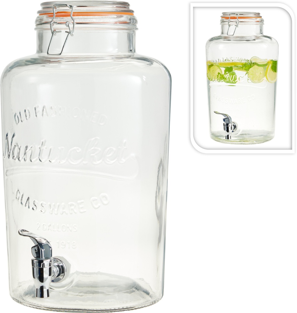 DISTRIBUTEUR DE BOISSONS - VERRE - 8 L 