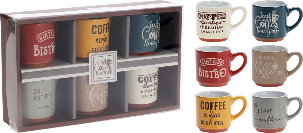 TASSE A CAFE - SET DE 6 TASSES