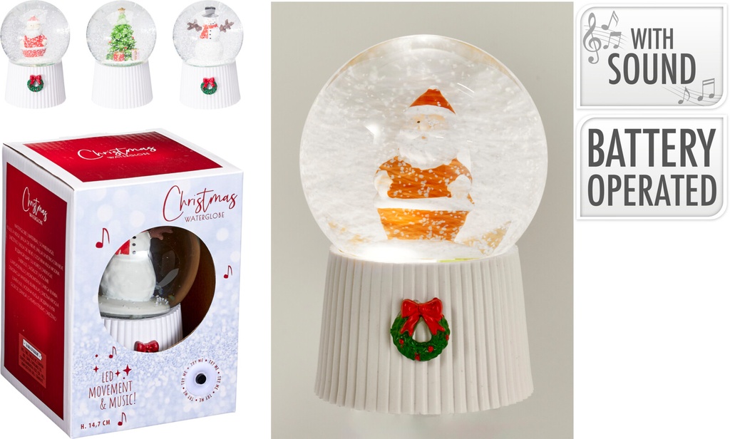 BOLA DE AGUA - PAISAJE NEVADO- 