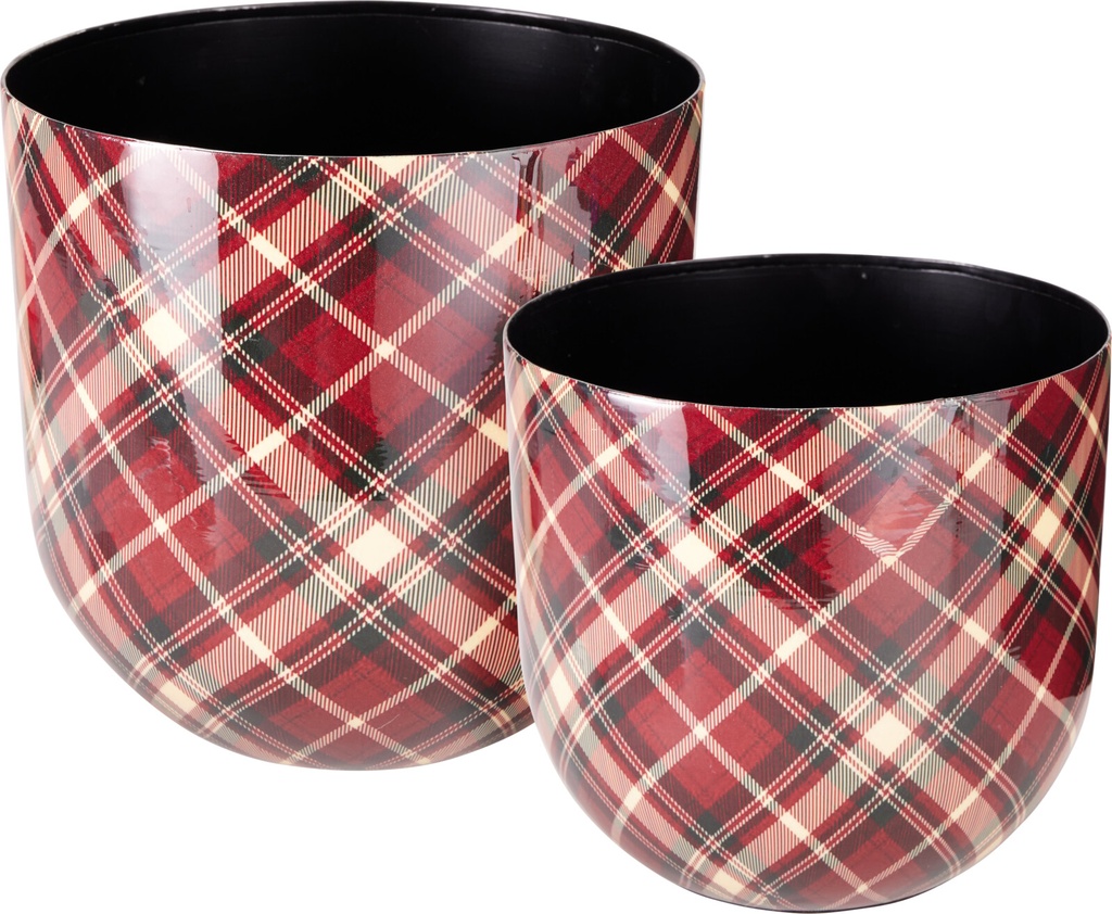 CACHE-POT A CARREAUX 2PCS