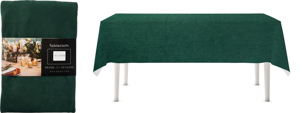 MANTEL 140X240CM VERDE