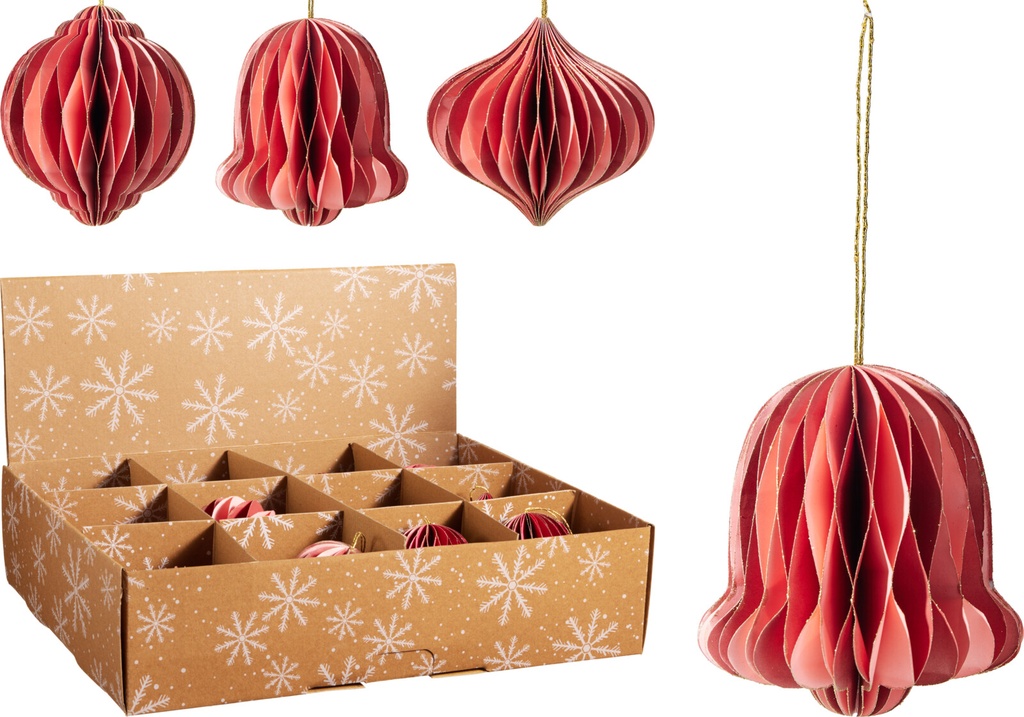 FIGURINE A SUSPENDRE - PAPIER - 10 CM - 6 MODELES - PRIX UNITAIRE