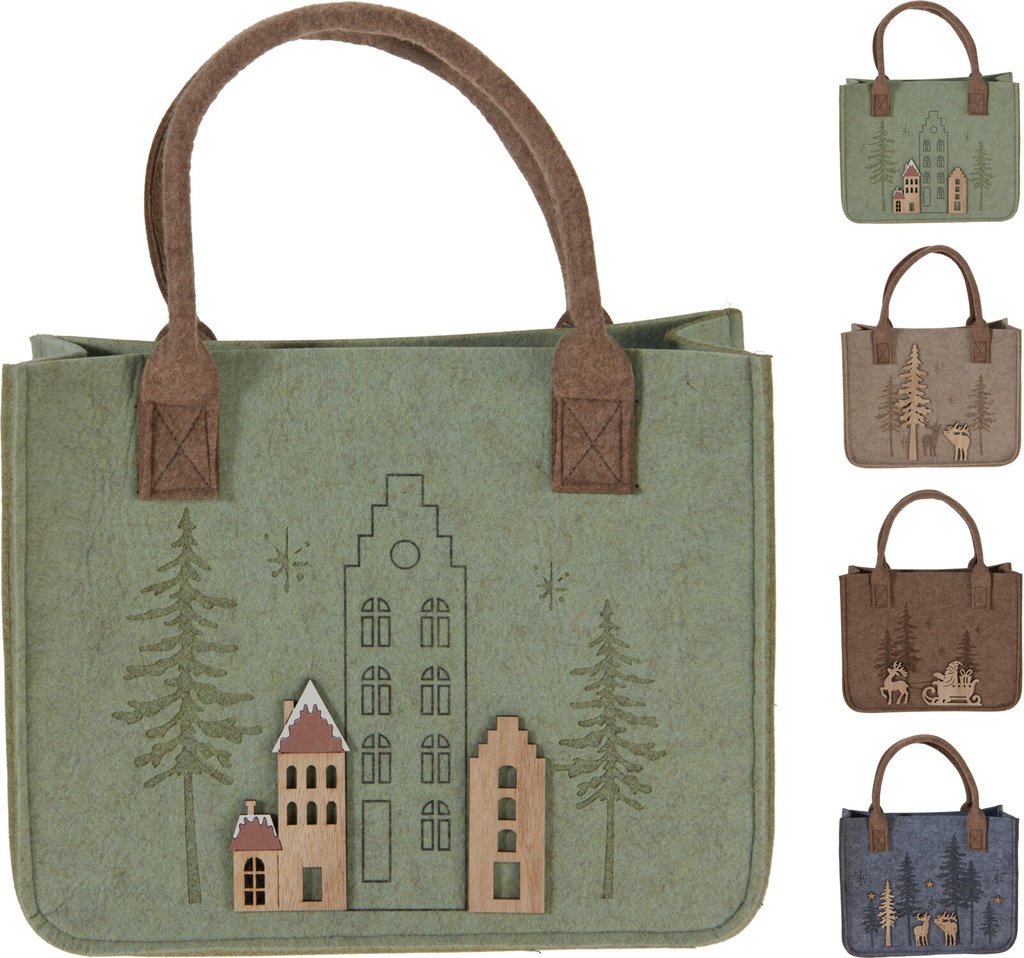 BOLSA FIELTRO - 40CM - 4 COLORES - PRECIO UNIDAD 