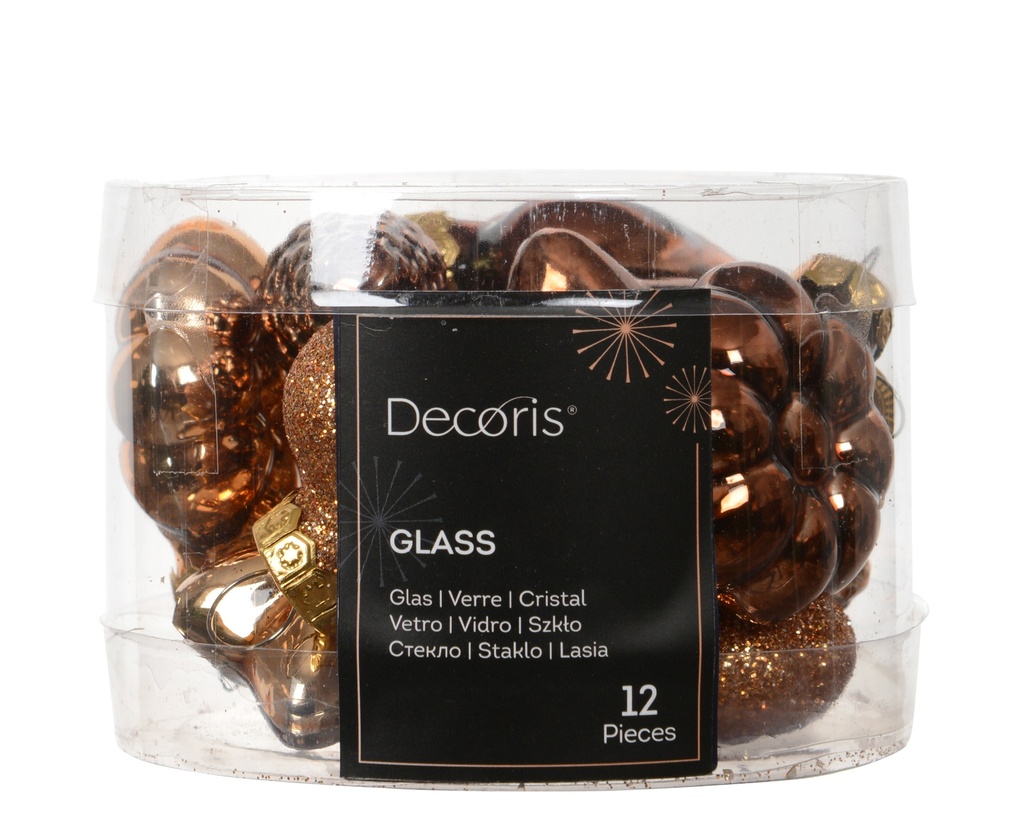BOLITAS DE CRISTAL - MARRON - L2.00-W4.00-H4.00cm