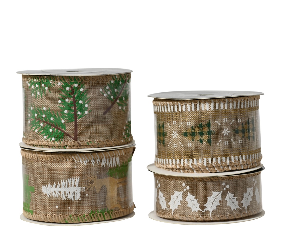 ***RIBBON POLYESTER ASSORTED L270.00-W4.00-H0.01cm