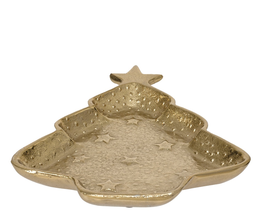 ***TREE ALUMINIUM GOLD L36.00-W29.00-H4.00cm