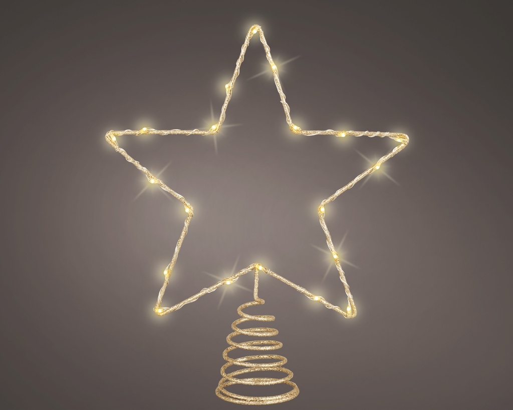 ***MICRO LED TREETOPPER BO INDOOR GOLD/CLASSIC WARM L5.00-W22.00-H27.00cm-20L