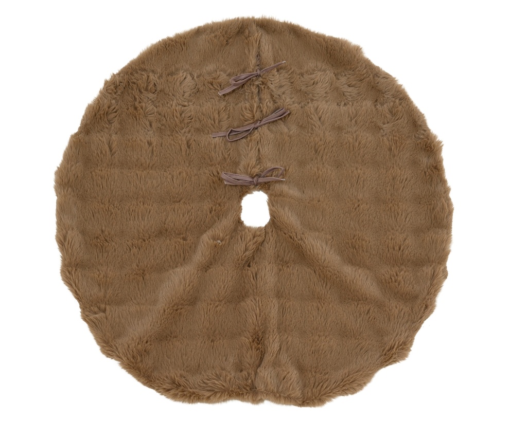 ***TREE SKIRT POLYESTER BROWN dia90.00-H2.00cm