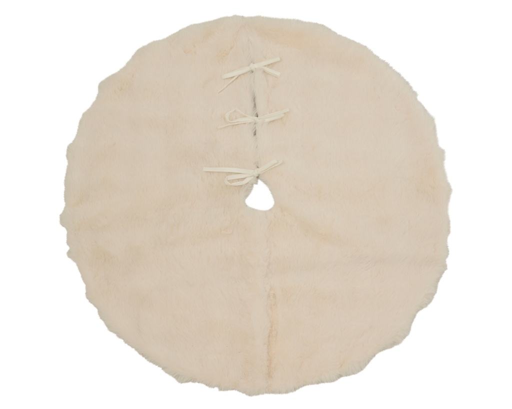 ***TREE SKIRT POLYESTER WHITE dia90.00-H2.00cm