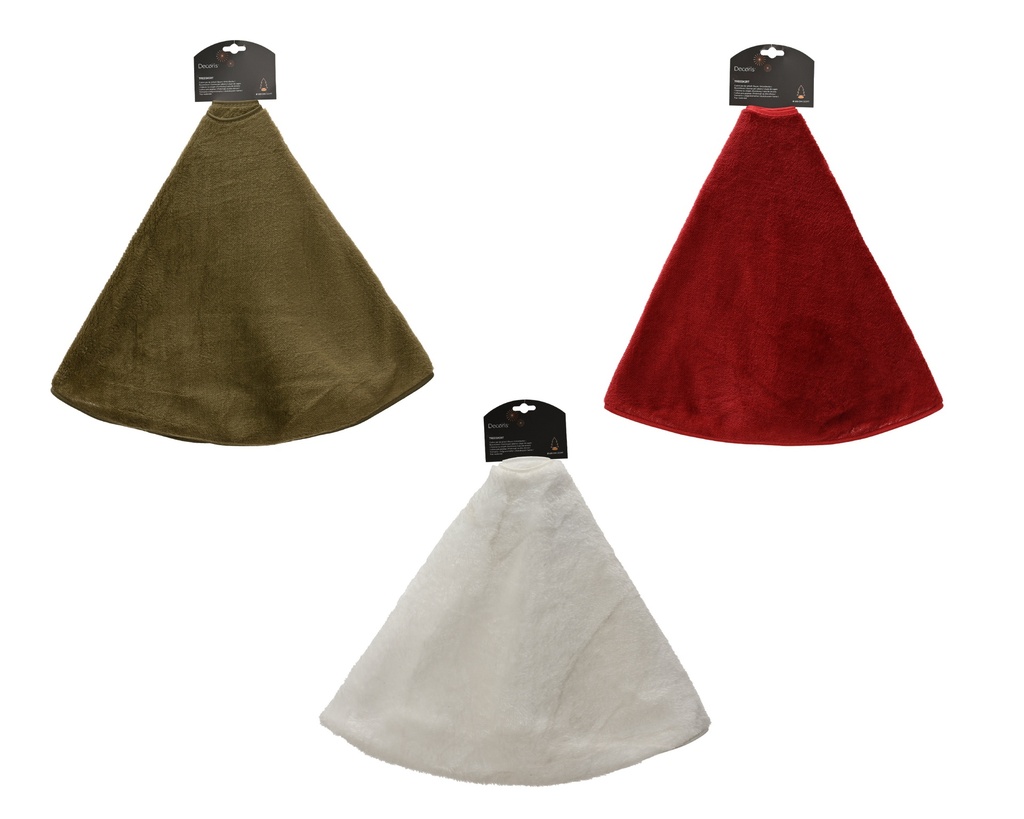 ***TREE SKIRT POLYESTER ASSORTED dia100.00-H0.50cm