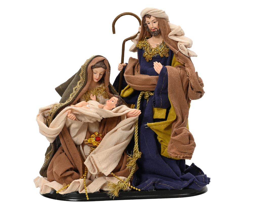 PETITE CRECHE - EN POLYRESINE - L21.30-W11.20-H22.60cm