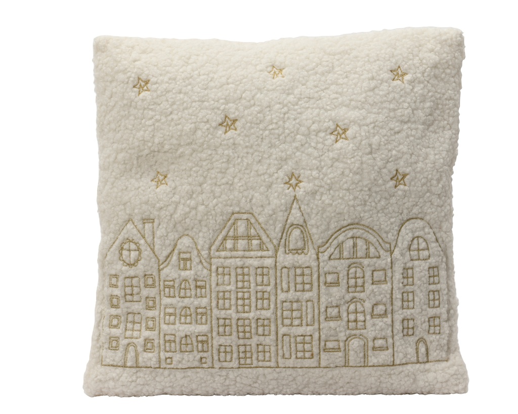 ***CUSHION EG POLYESTER WHITE/COLOUR(S) L45.00-W45.00-H8.00cm