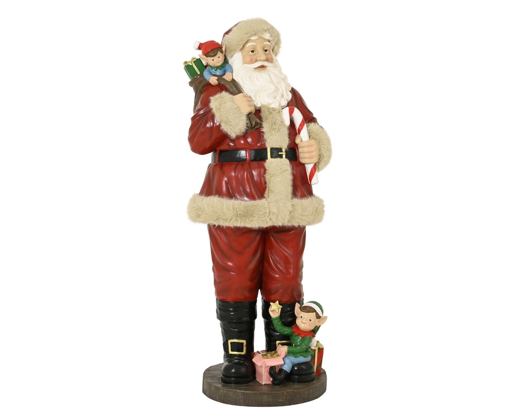 ***SANTA POLYMAGNESIUM RED/COLOUR(S) L72.00-W65.00-H180.00cm