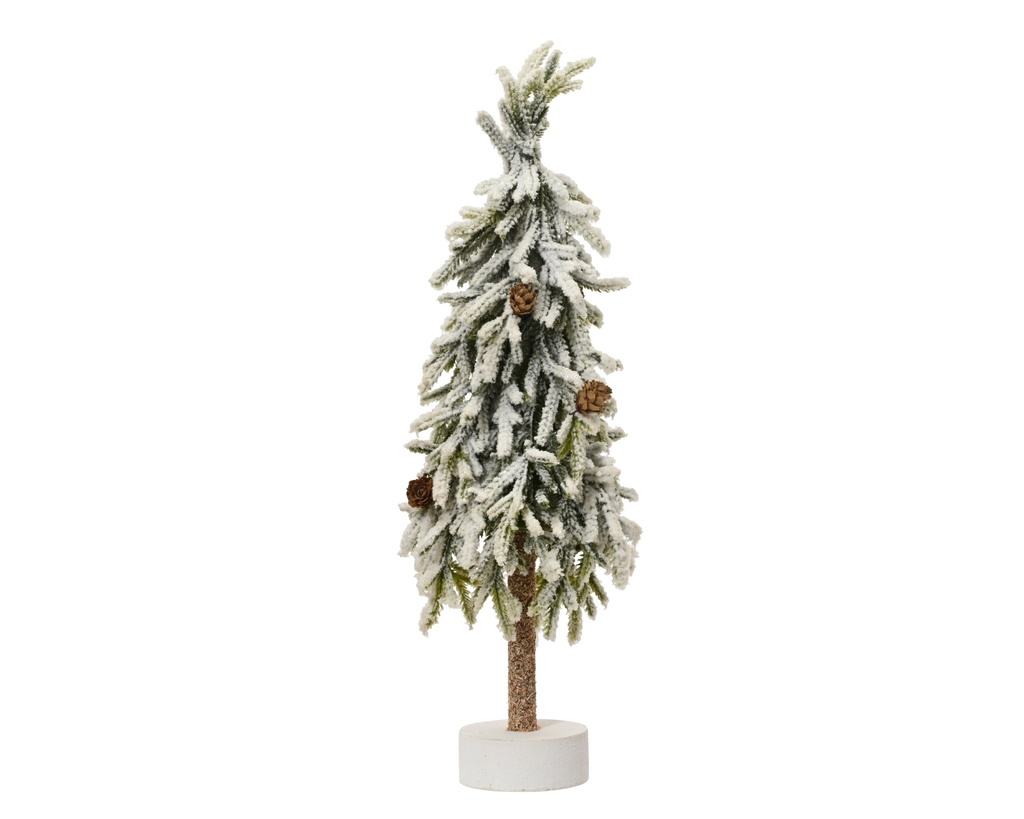 ***MERRY FIR MINI TREE SNOWY GREEN/WHITE dia14.00-H45.00cm