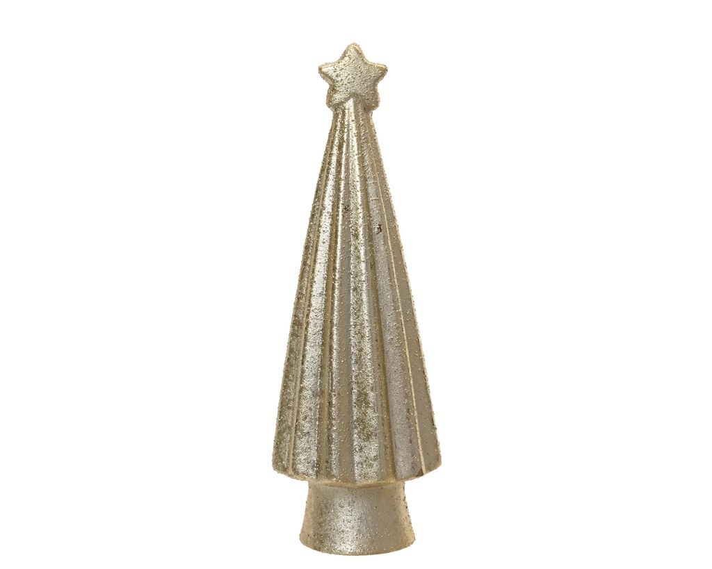 ***TREE STONEWARE CHAMPAGNE GOLD dia7.30-H22.10cm