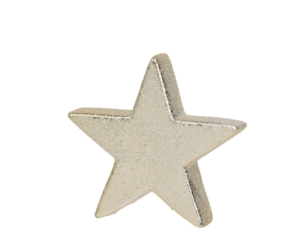 ***STAR STONEWARE CHAMPAGNE GOLD L13.70-W3.20-H13.10cm