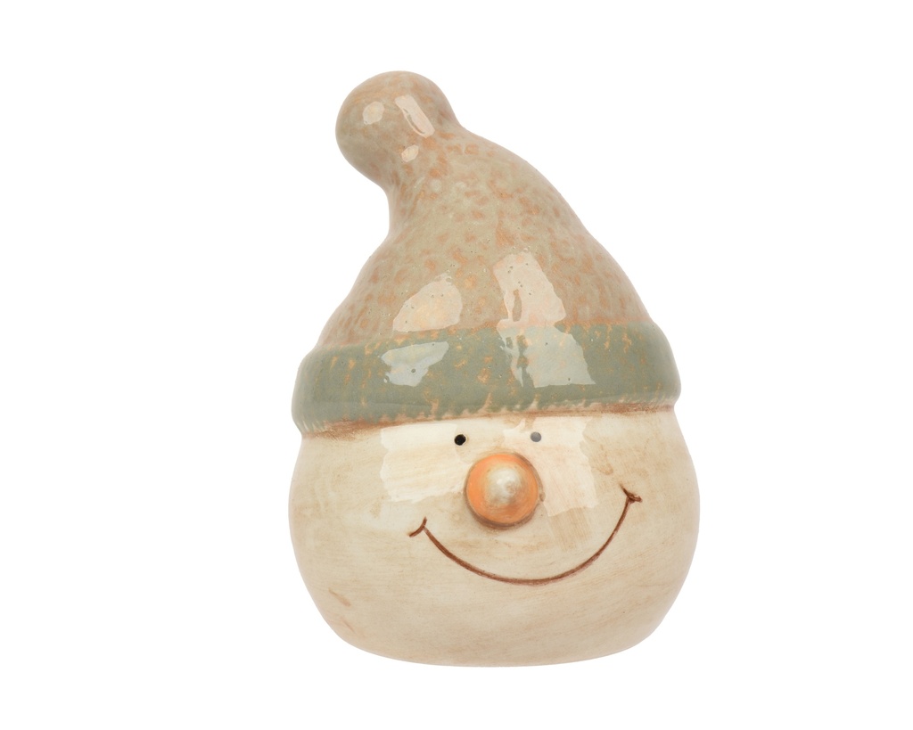 ***SNOWMAN DOLOMITE CREAM L7.30-W7.60-H10.00cm
