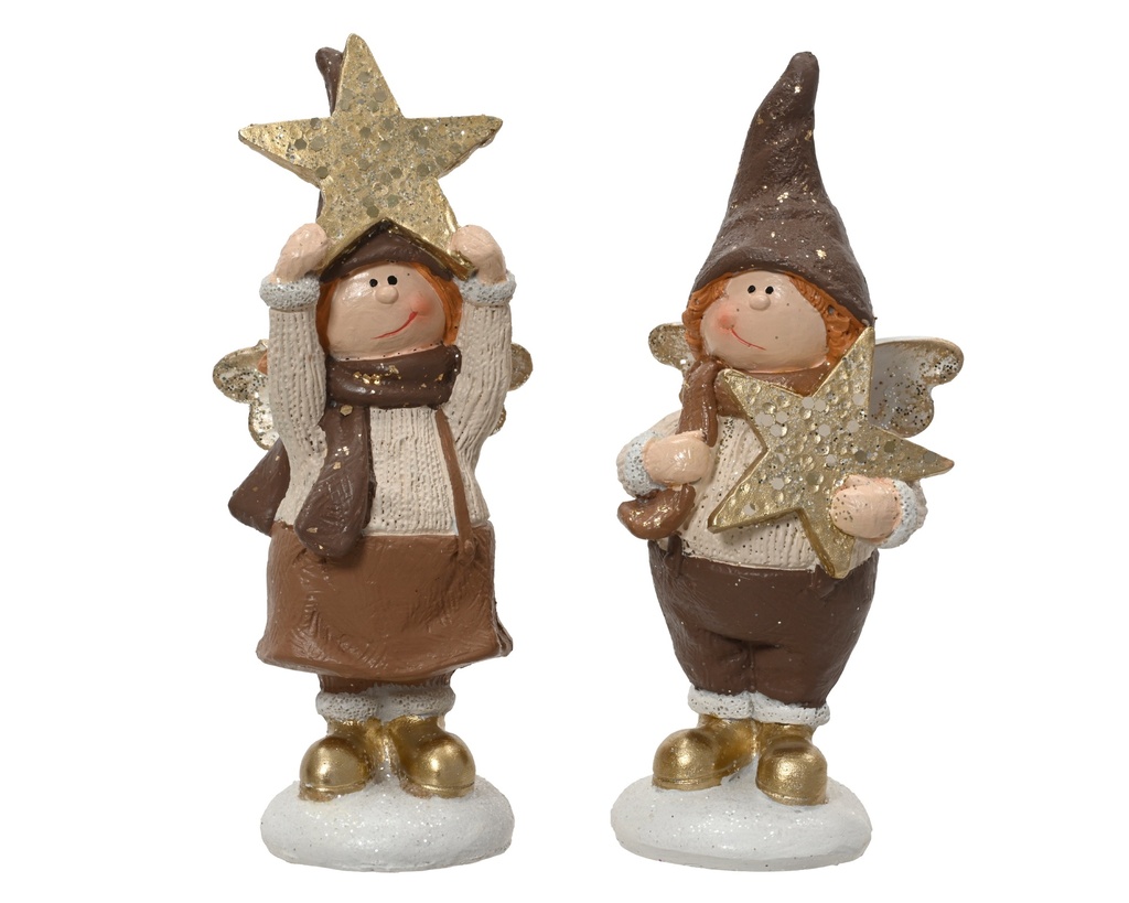 ***ANGEL POLYRESIN ASSORTED L6.20-W5.60-H14.50cm