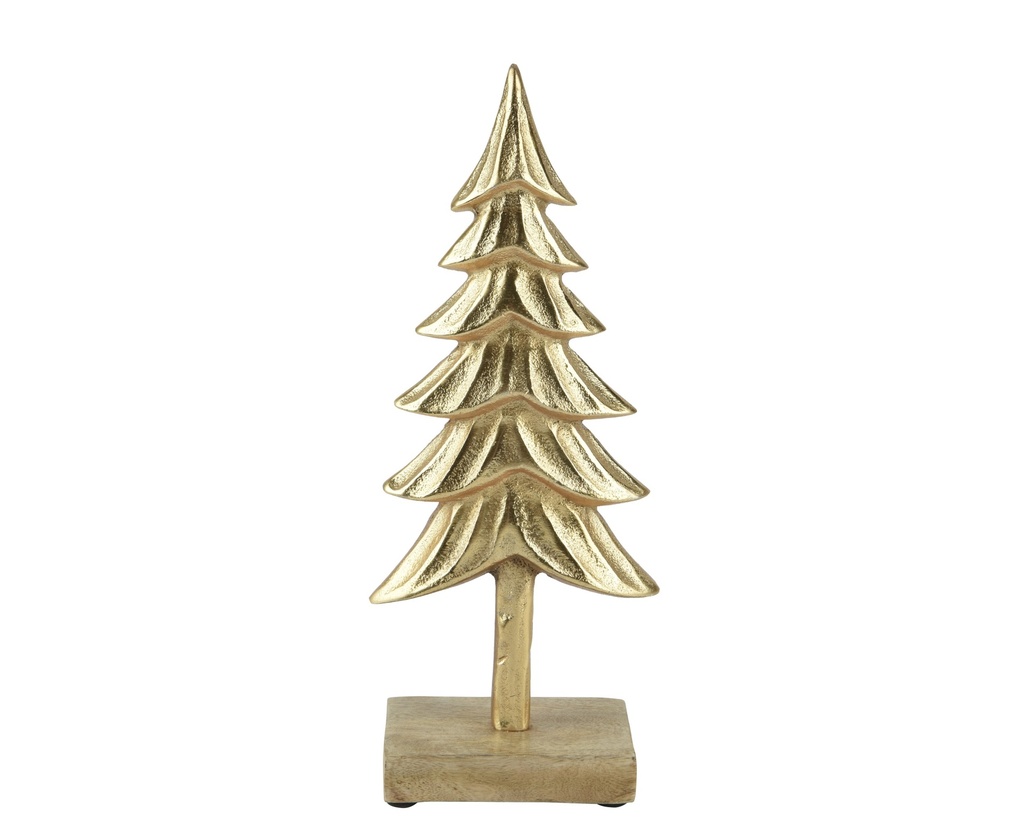 ***TREE ALUMINIUM GOLD L11.50-W6.00-H29.00cm