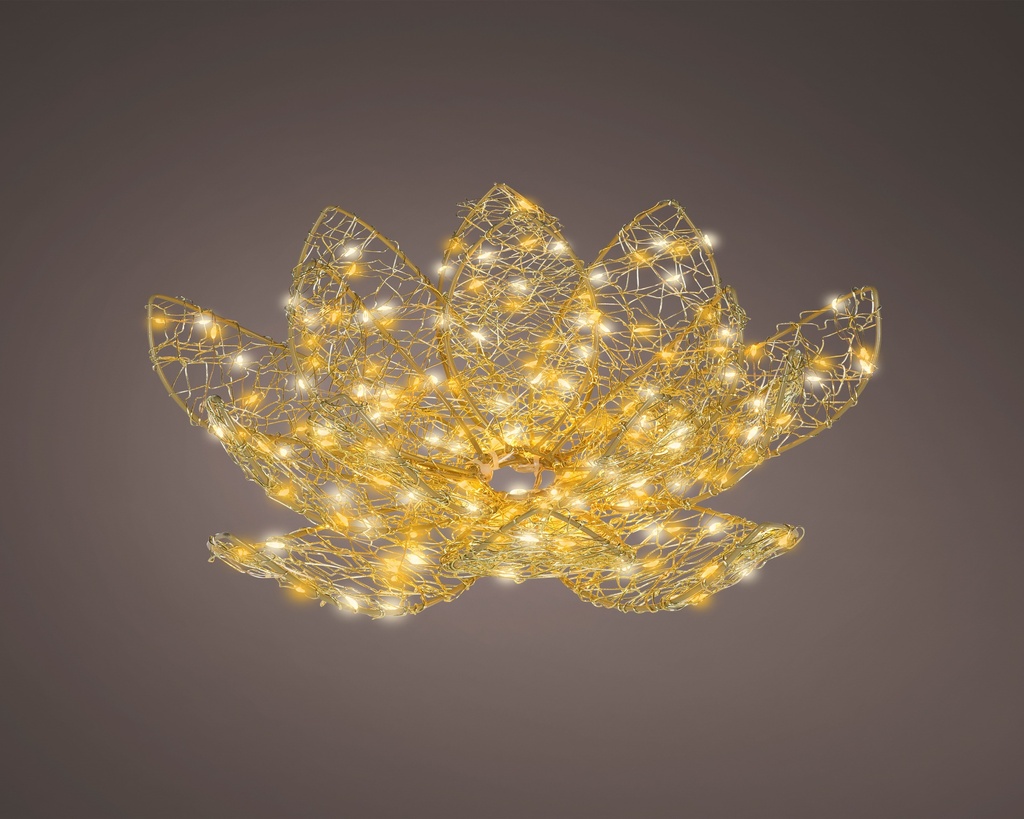 ***MICRO LED FLOWER OUTDOOR GOLD/WARM WHITE/CLASSIC WARM dia38.00-H13.00cm-200L