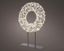 ***MICRO LED TABLE LIGHT OUTDOOR SILVER/WARM WHITE L7.00-W28.00-H38.00cm-300L