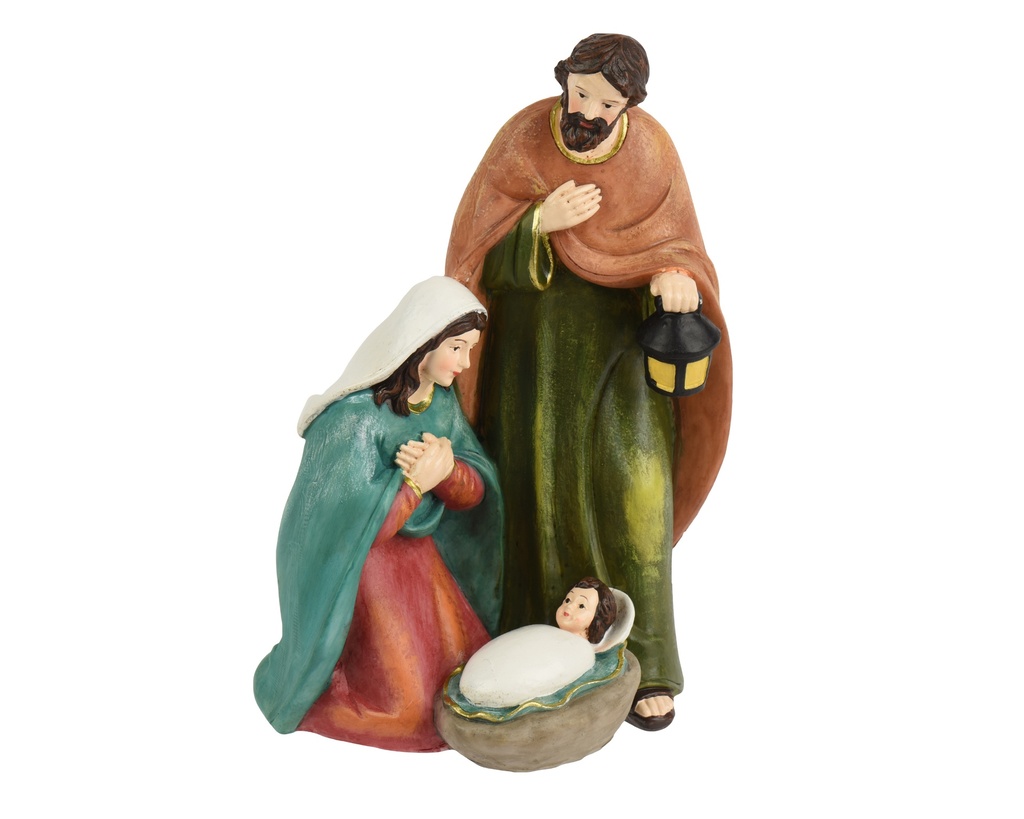 ***NATIVITY POLYRESIN MULTI L13.50-W9.50-H20.00cm