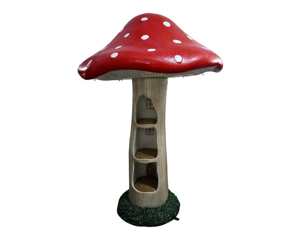 ***MUSHROOM POLYRESIN RED/COLOUR(S) -cm /-cm