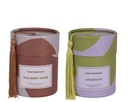 ***SCENTED CANDLE WAX ASSORTED dia8.50-H10.50cm