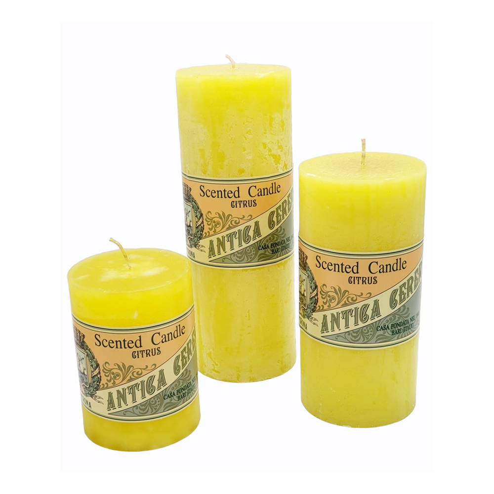 VELA CERA PERFUMADA CITRONELLA 20CM