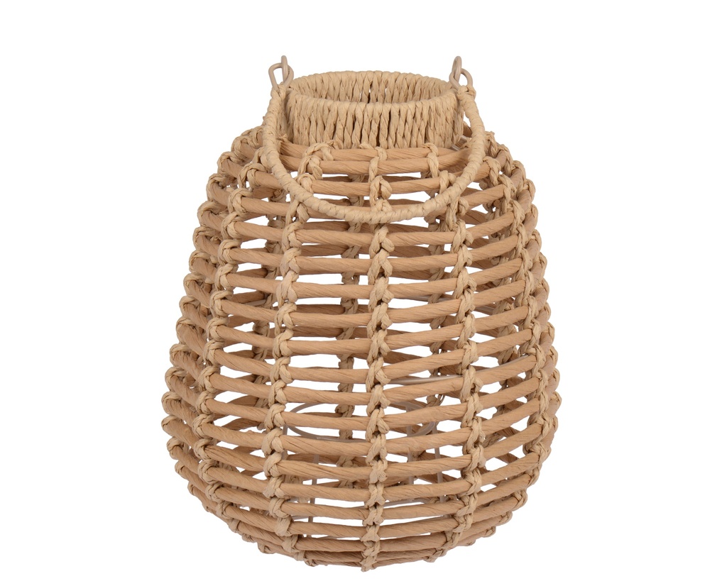 ***LANTERN PAPERROPE NATURAL D.27cm x H.37.5cm