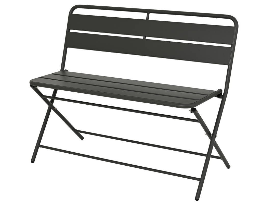 ***BENCH HELSINGBORG STEEL OUTDOOR ANTHRACITE L.100cm x W.48.5cm x H.80cm