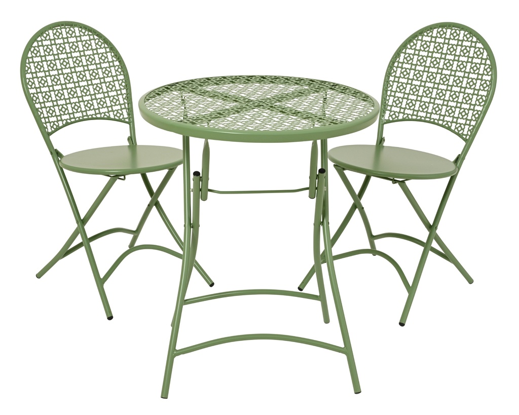 ***SET FLORENCE STEEL OUTDOOR LIGHT GREEN D.60cm x H.74cm