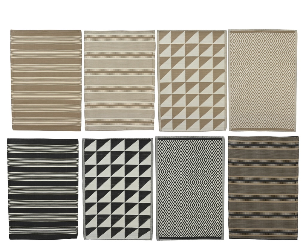 ***RUG PP 8ASS INDOOR AND OUTDOOR ASSORTED L.180cm x W.120cm x H.0.5cm