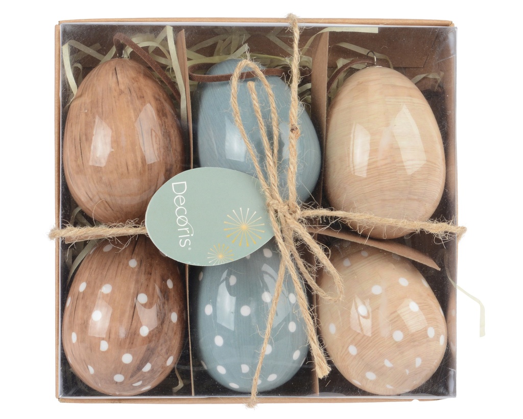 ***EGG FOAM EGG HIGH GLOSS 6ASS ASSORTED D.5cm x H.7.5cm