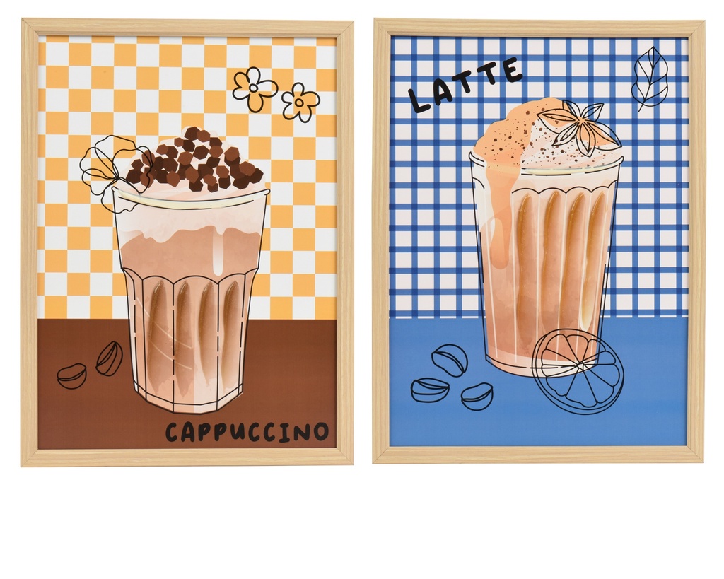 ***WALL DECO MDF ENAMEL FINISH PS FRAME 2ASS ASSORTED L.30cm x W.1.2cm x H.40cm