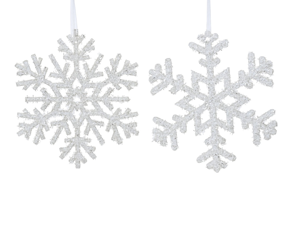 ***SNOWFLAKE PLYWOOD TINSEL WINTER WHITE L5.00-W30.00-H30.00cm