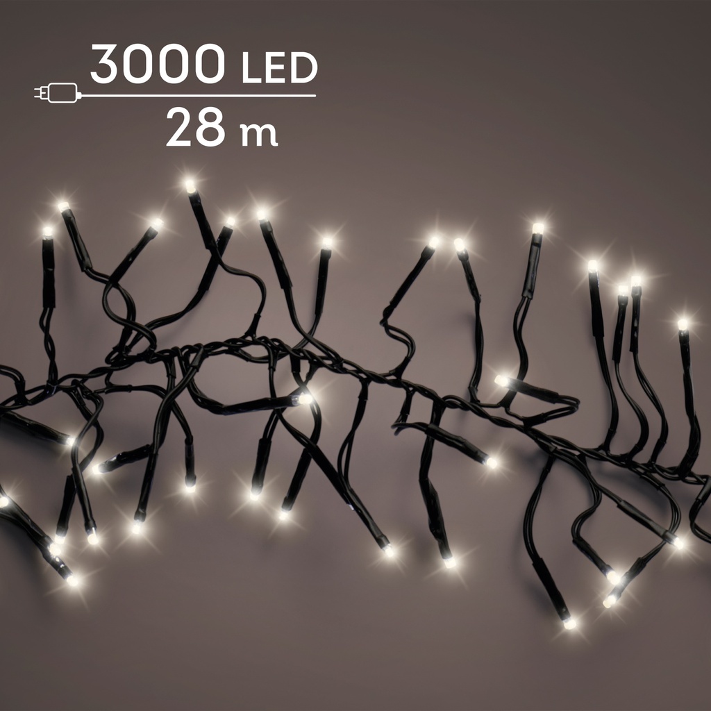 ***LED CLUSTER LIGHTS OUTDOOR BLACK/WARM WHITE 2800cm-3000L