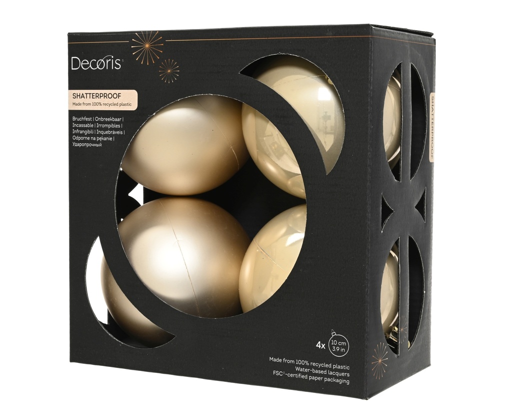***BAUBLES POLYSTYRENE PEARL dia10.00cm